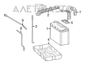 Battery tray Lexus CT200h 11-17