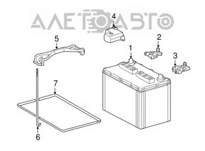 Battery mount for Lexus GX470 03-09