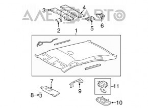 Toyota Camry v40 rear ceiling handle