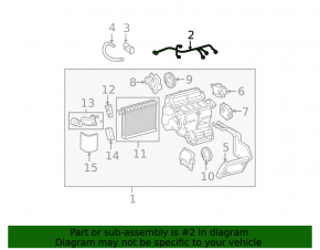 Heater Wiring Lexus GS300 GS350 GS430 GS450h 06-11