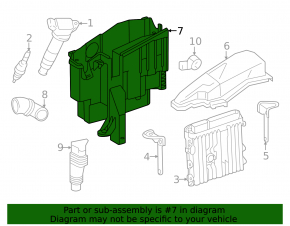Lexus IS250 14-16 Engine Computer Housing