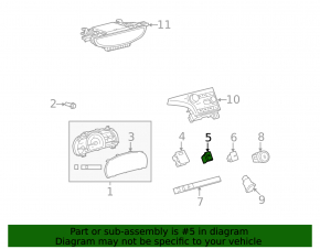 Toyota Sienna 11-14 Stabilization Disabling Button