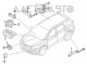 Antenna smart key Hyundai Santa FE Sport 13-18