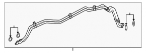 Automatic transmission cooler pipes Porsche Panamera 10-16