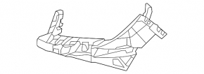 Left front bumper bracket for Mercedes W166 ML 12-15 under headlight