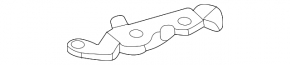 Exhaust pipe bracket rear Mercedes W167 GLE 350 450 20-23 with rubber