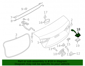 Rear view camera Mazda 3 14-16 BM
