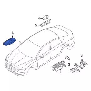 Ford Edge 15-17 Smart 4-Button Key