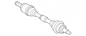 Front left half-shaft drive Mazda CX-50 23-26 2.5, hybrid