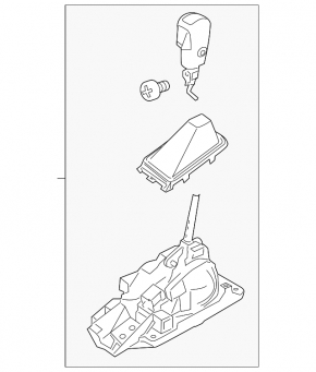 Gearbox shifter Ford Explorer 16-17 rest