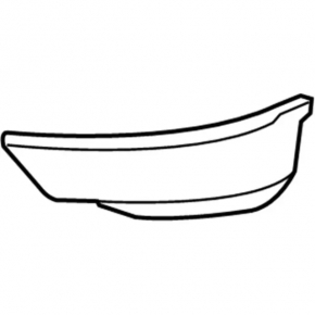 Front bumper cover left Ford Ecosport 18-22 structure