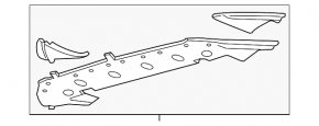 Front bumper guard Ford Edge 19 - scuffed
