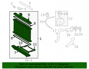 Toyota Camry V40 Hybrid Water Cooling Radiator