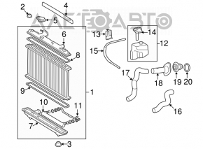 Toyota Camry V40 Hybrid Water Cooling Radiator