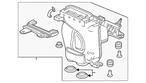 Air filter housing lower part Honda Civic X FC 16-21 2.0