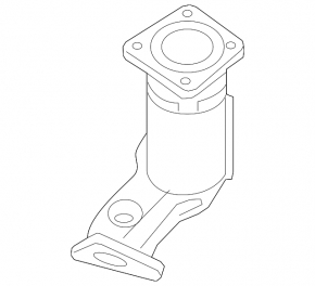 Catalytic converter rear Infiniti JX35 QX60 13- with lambda probe