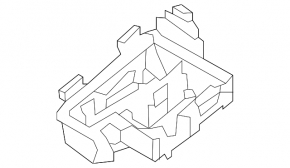 Nissan Rogue 14-20 underhood fuse box housing under triangular cover