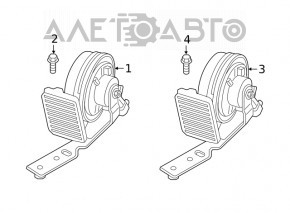 Volvo XC60 18-26 LOW signal with bracket
