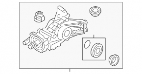 Rear differential gearbox Mini Cooper Countryman R60 10-16