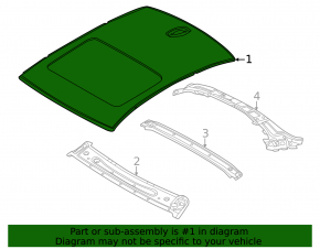 Metal roof for BMW i4 22-26 with sunroof
