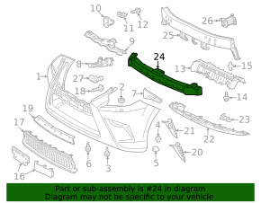 Lexus GX460 14-23 front bumper absorber