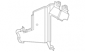 Right radiator deflector for Nissan Leaf 11-12