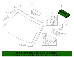 BMW 5 G30 21-23 lane keeping camera on the windshield