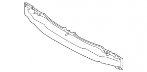 Rear bumper reinforcement Hyundai Elantra UD 11-13 prerest