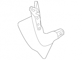Front pillar trim lower right Audi A3 8V 15-20 4d, 5d, black