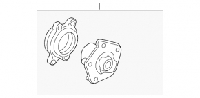 Rear left hub Audi A5 F5 18-25