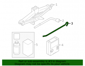 Mitsubishi Outlander 22-25 jack handle