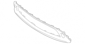 Front bumper trim Mercedes GLA 17-