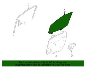 Front right door glass for Mercedes X164 GL W164 ML
