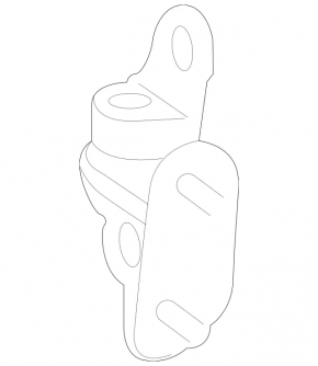 Upper rear left door hinge Mercedes GLC 16-22
