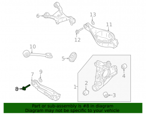 Mitsubishi Outlander camber bolt 22-25