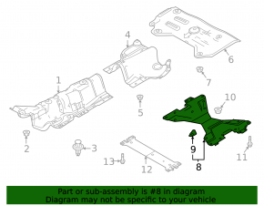 Central underbody strut Mazda CX-30 20-21 2.5