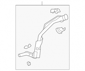 Fuel filler neck Mazda 3 19- FWD