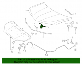 Ford Edge 15-24 Hood Lock Bracket