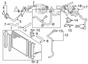 Toyota Highlander 14- inverter cooling pump