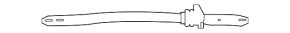 Front strut bar left Jaguar F-Pace X761 17-21