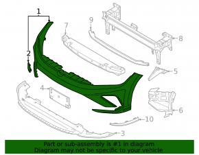 Bare front bumper for VW Jetta 25-26