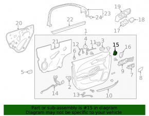 Front right door lock button Chevrolet Malibu 13-15