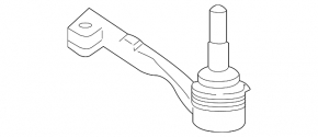 Left tie rod end for BMW 5 G30 17-23