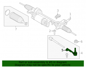 Left steering tip BMW 5 G30 17-23