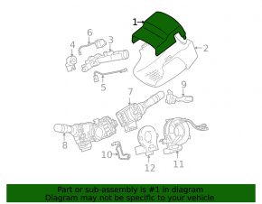 Toyota Avalon Steering Column Bezel Gray 05-10