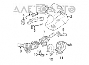 Toyota Avalon Steering Column Bezel Gray 05-10