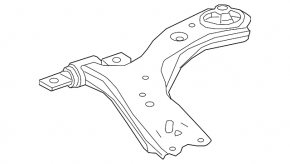 Lower control arm, front left, Lexus ES 19-26