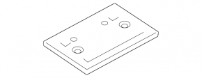Number plate area for the trunk lid of the Audi A6 C7 12-18