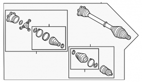 Front left half-shaft drive for Audi Q7 16-26