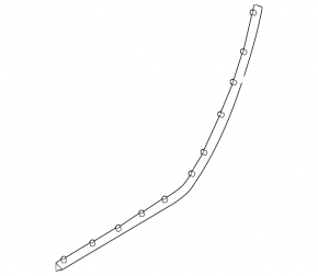 BMW 5 F10 11-16 rear left door seal lower
